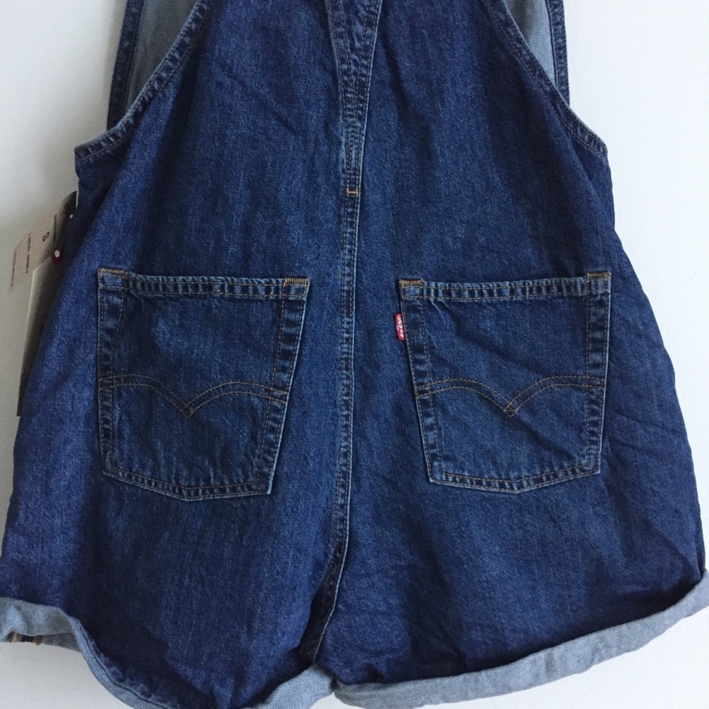 Cute Summer Look! New Levis Short Vintage Overalls - Picture 4 of 8